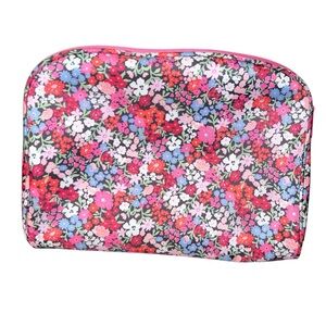 Flower Print Cosmetic Bag